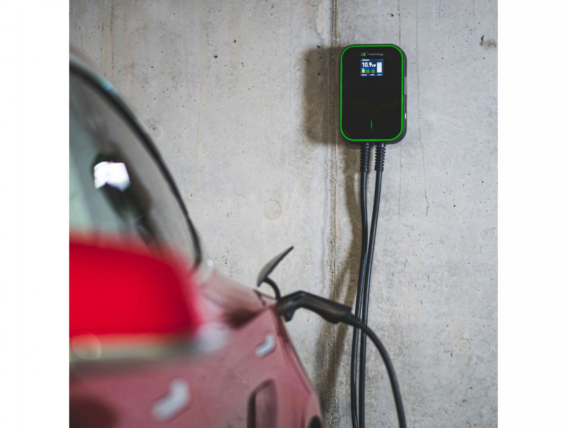 Carregador Fixo para Carro Elétrico GreenCell EV14 22 kW 6m Monofásico/Trifásico