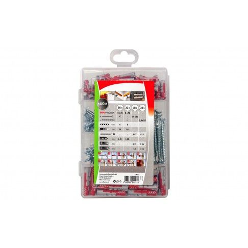 Profi-Box Buchas Duopower 6/8 com Parafuso 80un Profi-Box Buchas Duopower 6/8 com Parafuso 80un