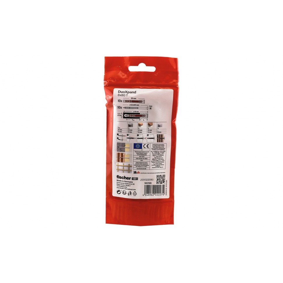 Bucha DuoXpand 8x80 T com Parafuso 10un