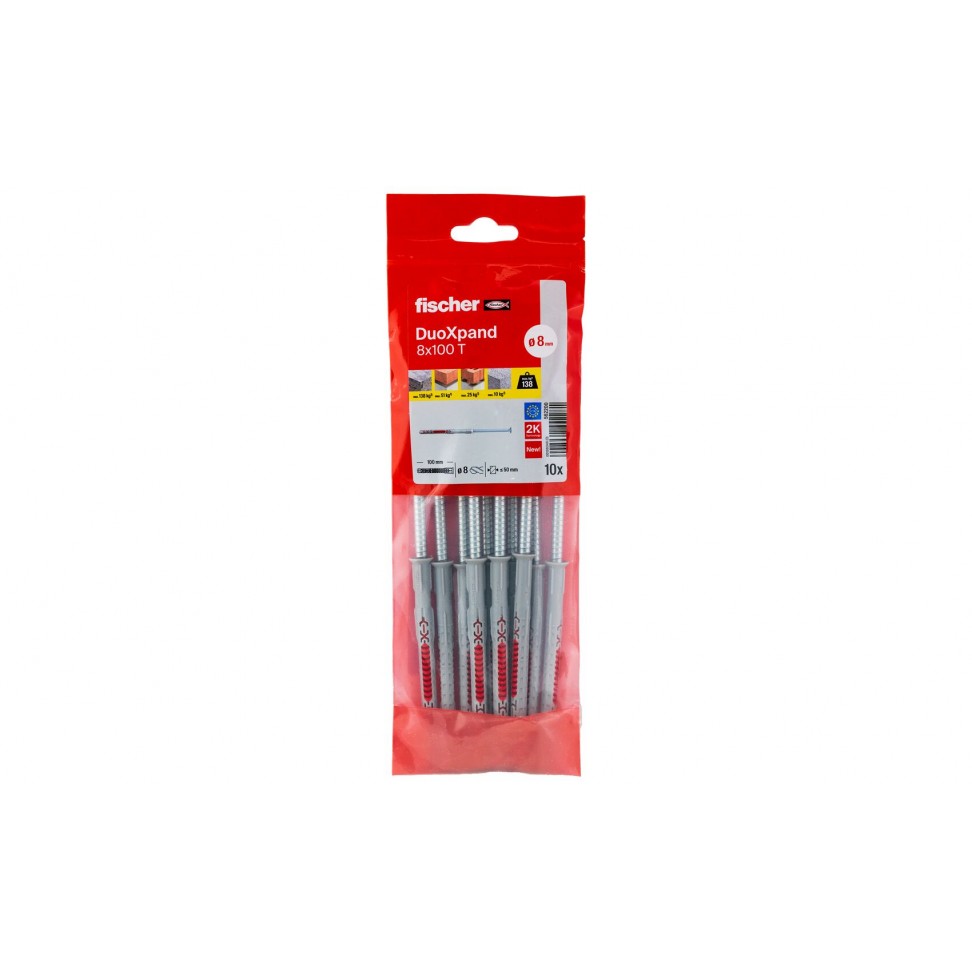 Bucha DuoXpand 8x100 T com Parafuso 10un