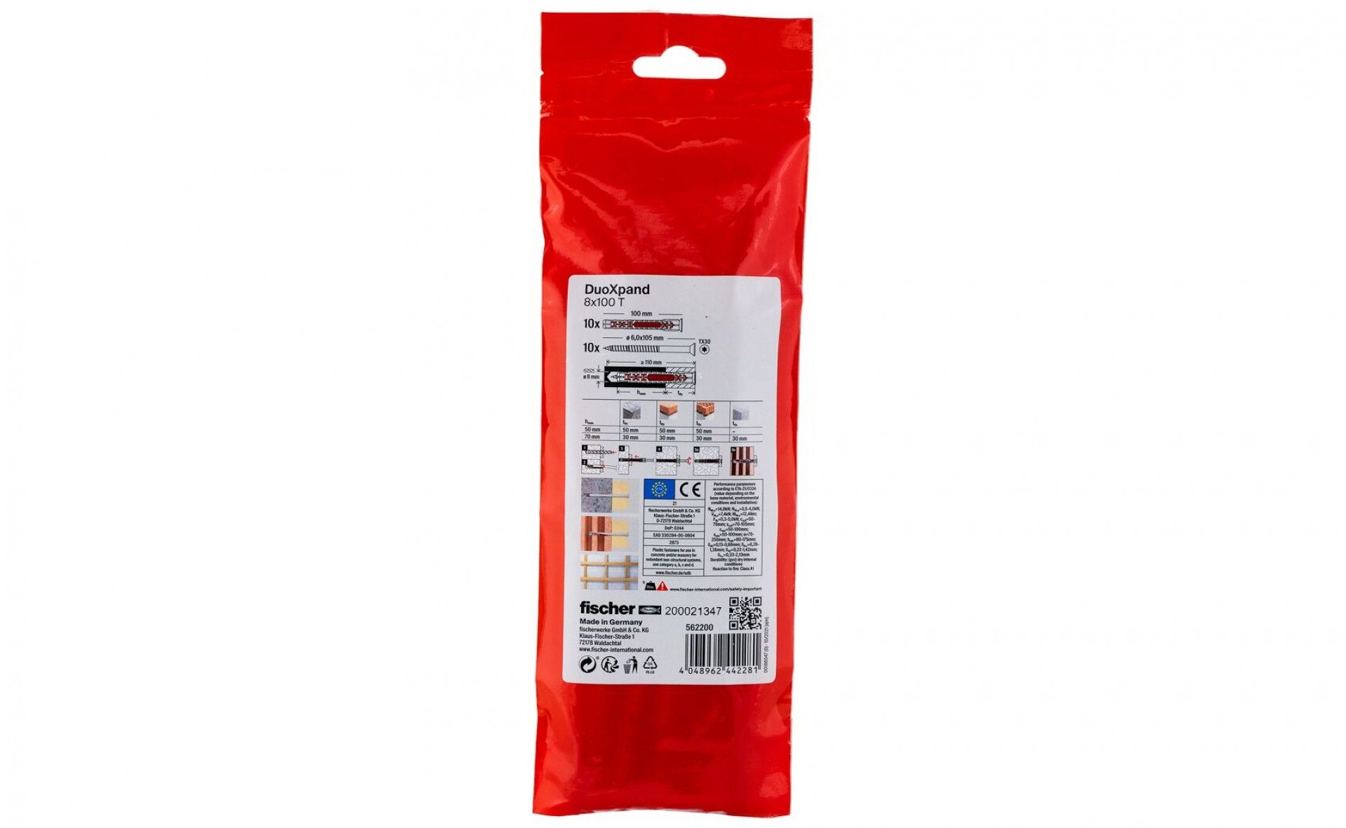 Bucha DuoXpand 8x100 T com Parafuso 10un