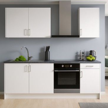 Cozinha Melamina Branca 2 Metros Cozinha Melamina Branca 2 Metros