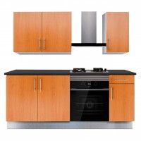 Cozinha Melamina Faia 2 Metros