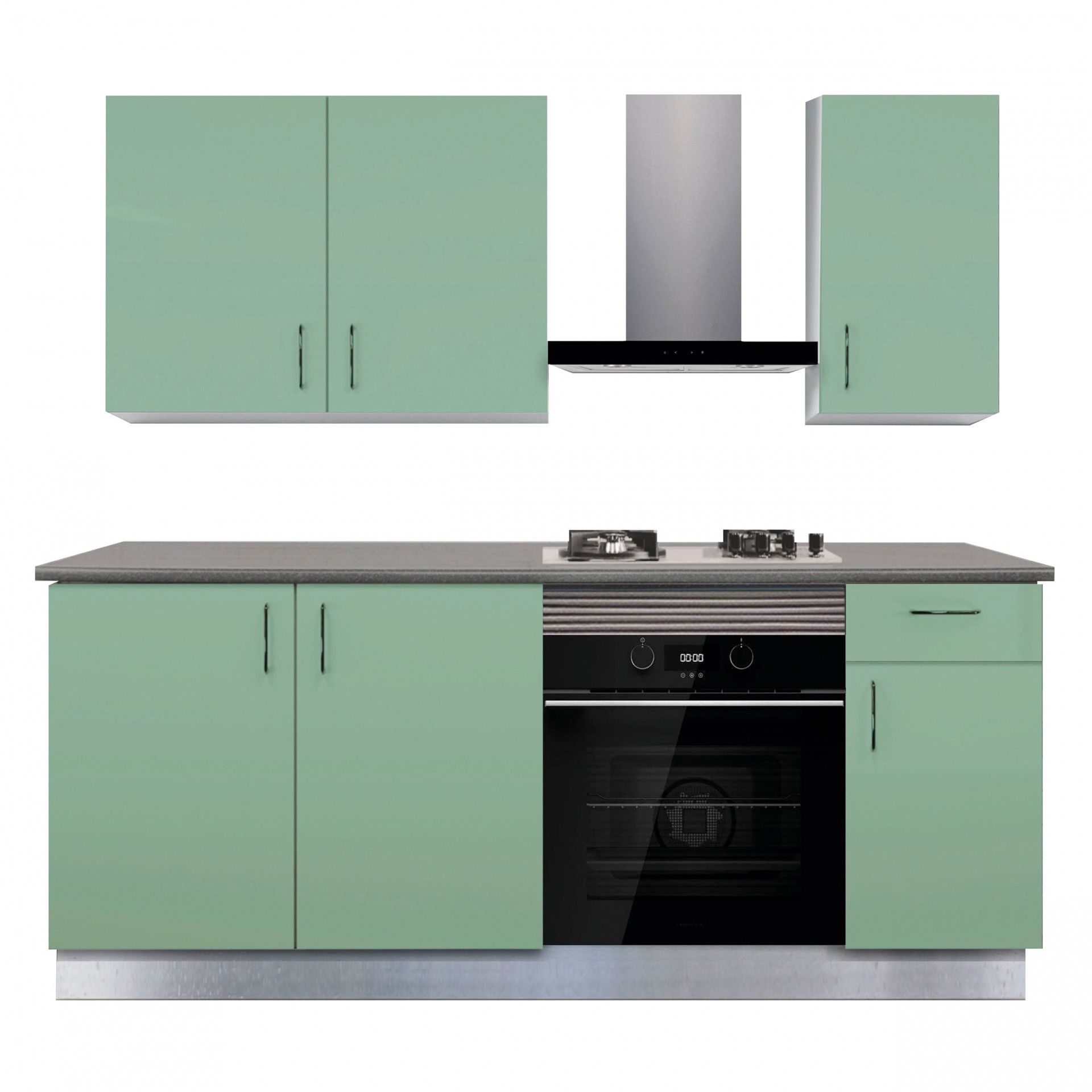 Cozinha Termolaminada Verde Menta 2 Metros