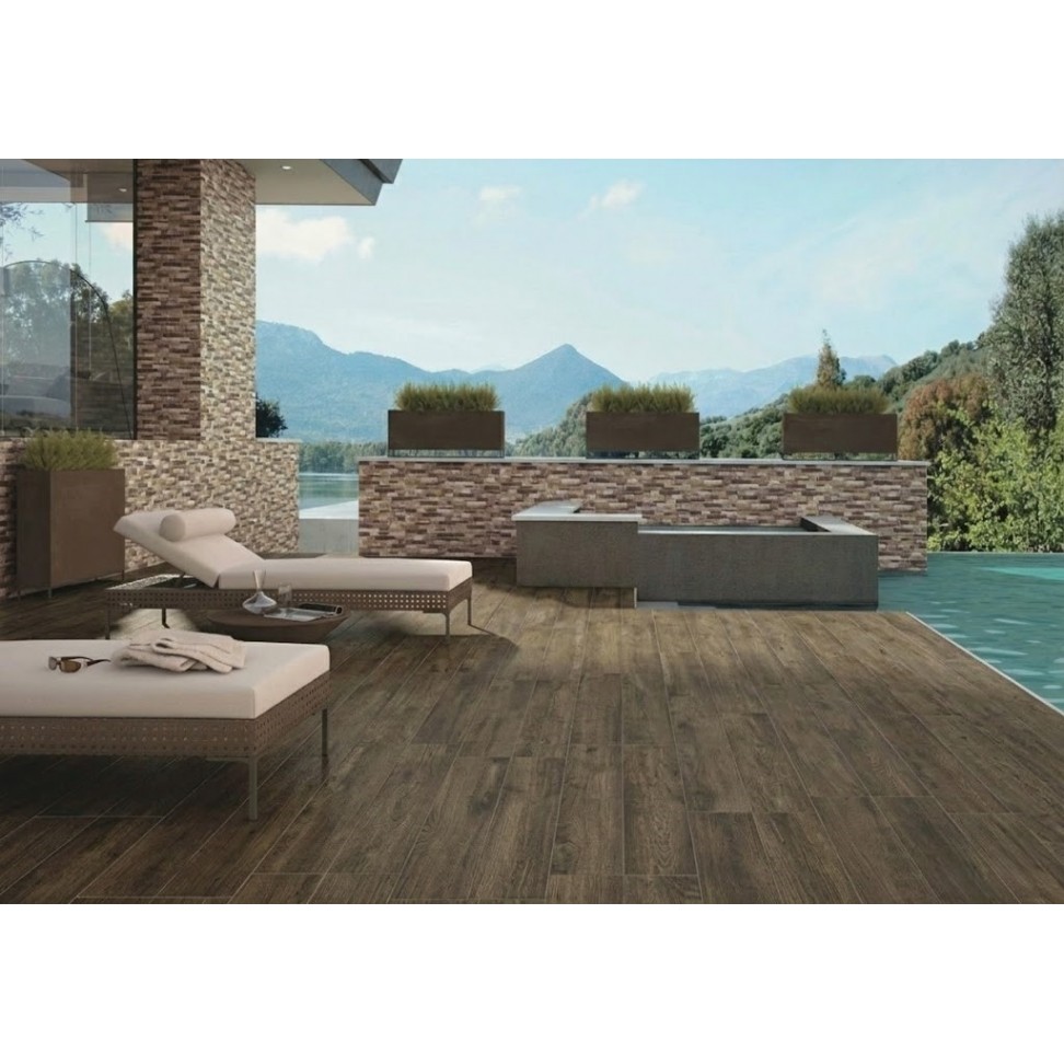 Pavimento Deck Torronto Marron 20x60 Cx.1,68m2