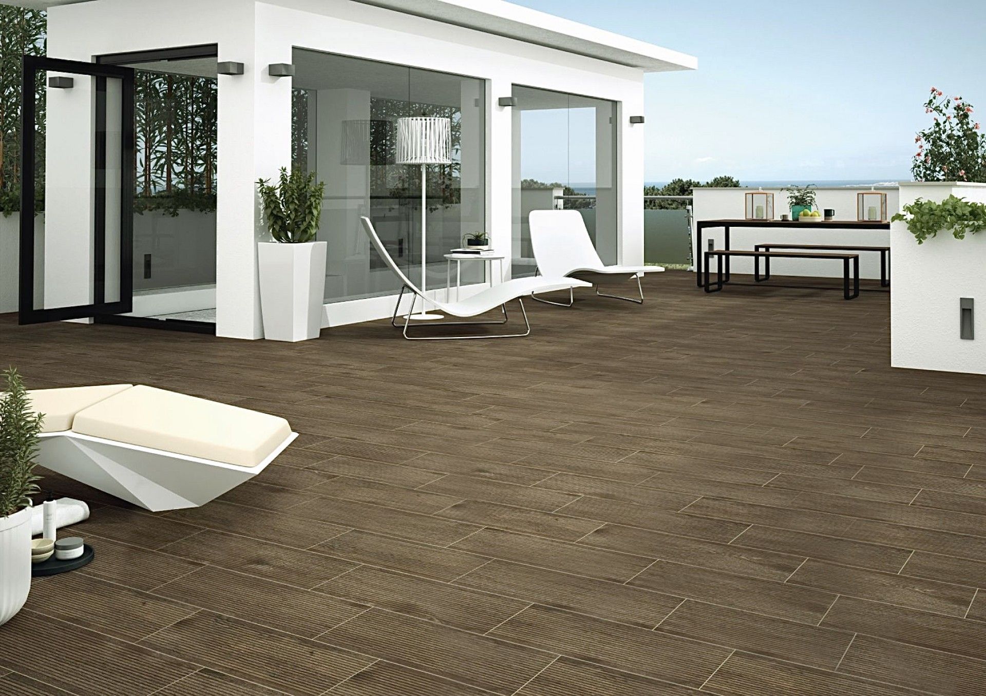 Pavimento Deck Torronto Marron 20x60 Cx.1,68m2