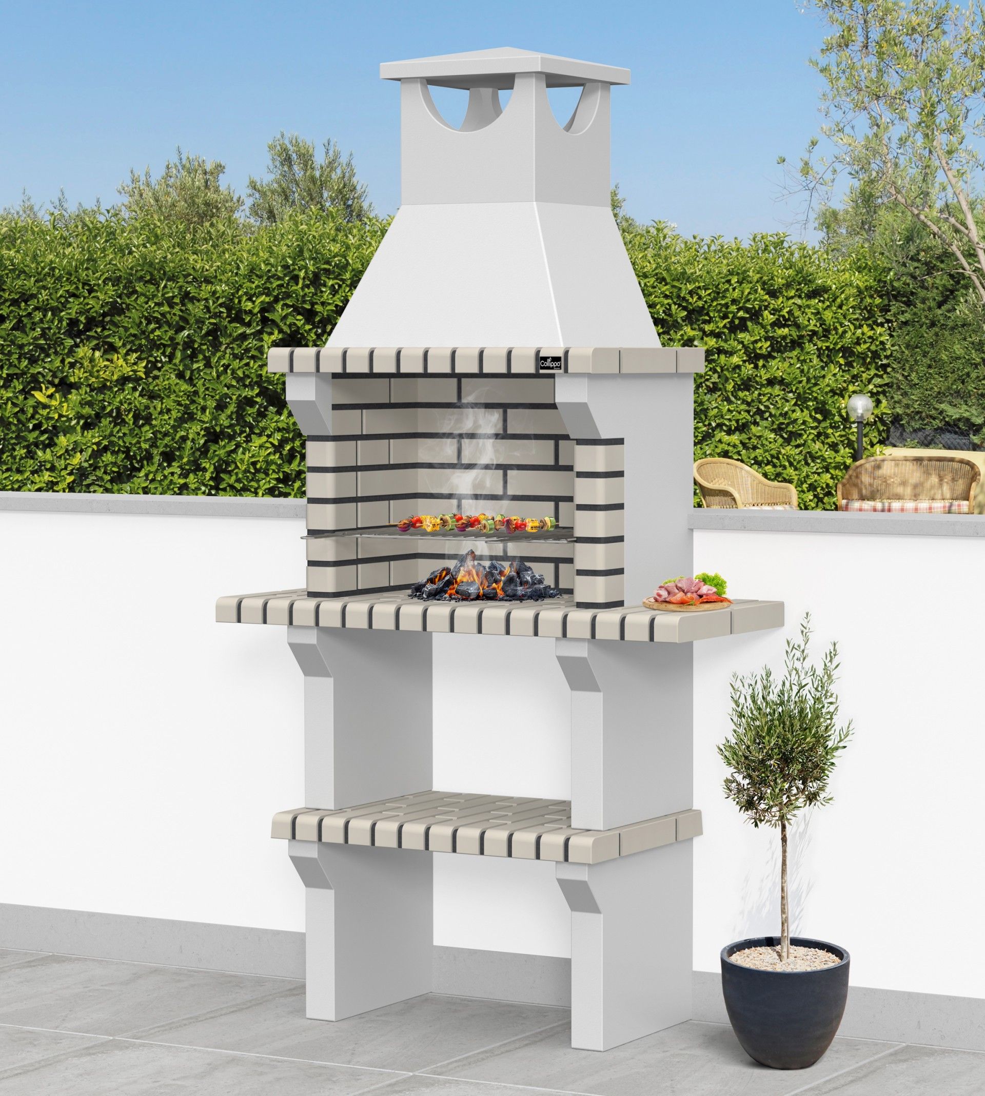 Churrasqueira Vagos 105x47x196cm C/Grelha