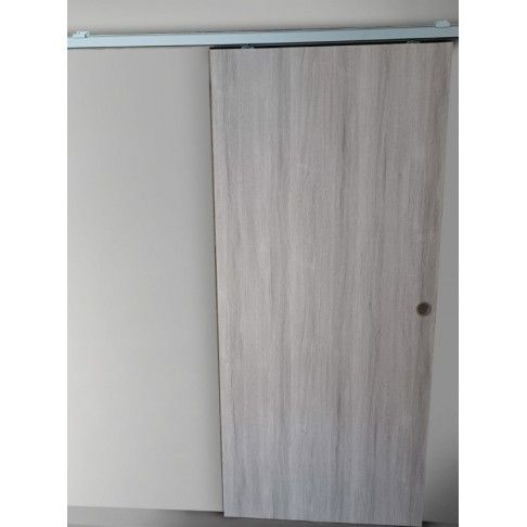 Kit Porta + Sistema Correr 200x70cm Carvalho Kit Porta + Sistema Correr 200x70cm Carvalho