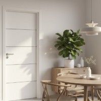 Porta com Fechadura KILIMANJARO 200X75cm Branco Porta com Fechadura KILIMANJARO 200X75cm Branco