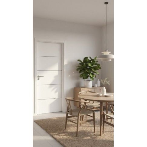 Porta com Fechadura KILIMANJARO 200X75cm Branco Porta com Fechadura KILIMANJARO 200X75cm Branco