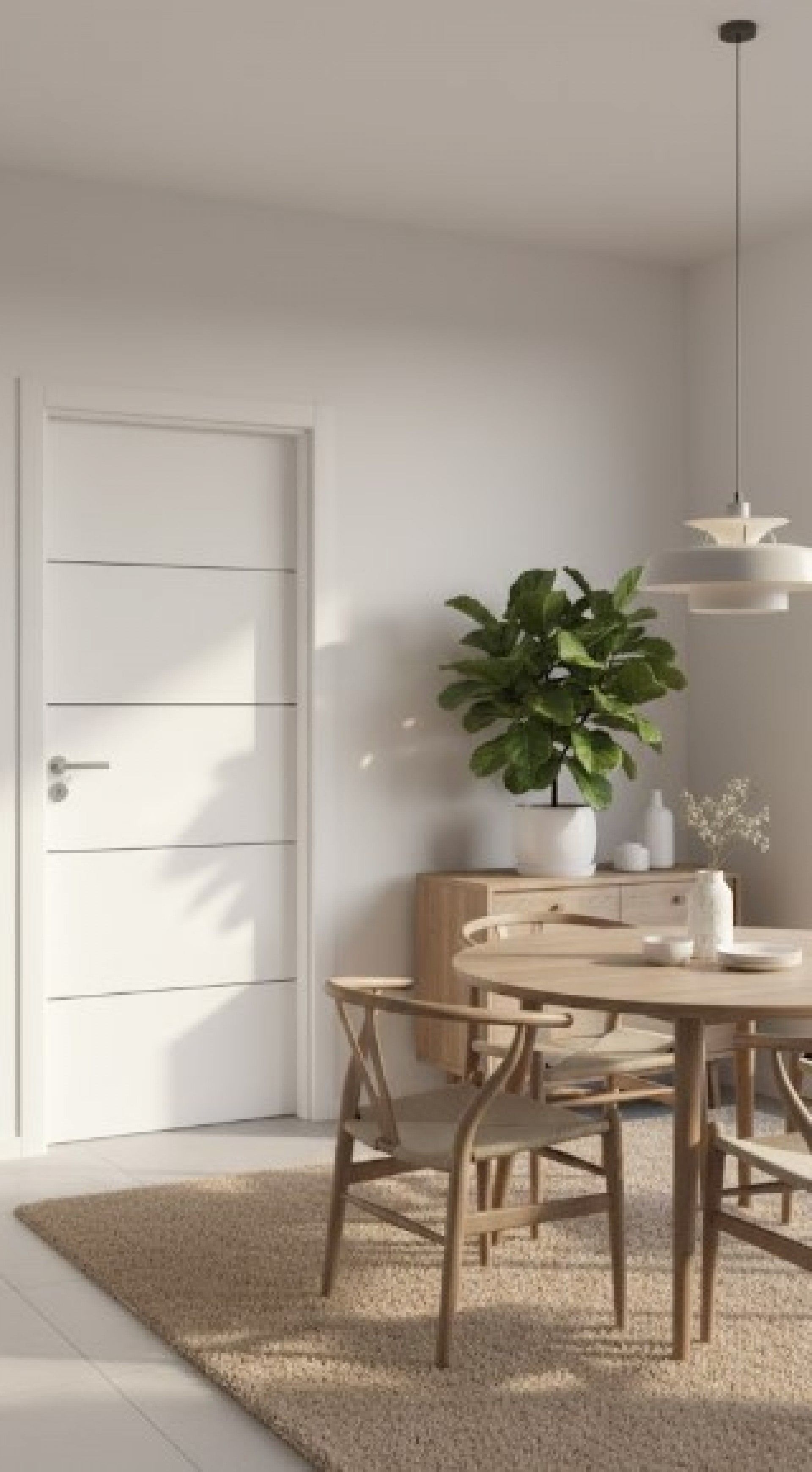 Porta com Fechadura KILIMANJARO 200X75cm Branco