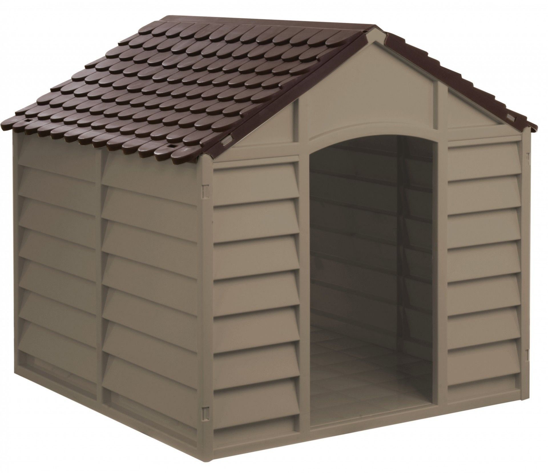 Casota Cão Em Pvc 86x84.5x82cm Mocha