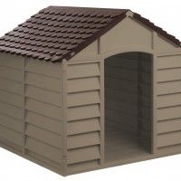 Casota Cão Em Pvc 86x84.5x82cm Mocha Casota Cão Em Pvc 86x84.5x82cm Mocha