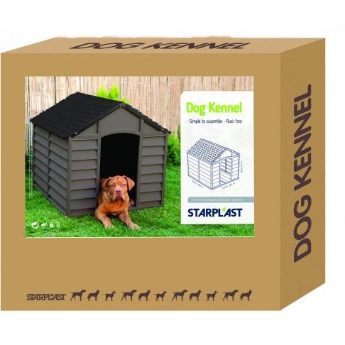 Casota Cão Em Pvc 86x84.5x82cm Mocha Casota Cão Em Pvc 86x84.5x82cm Mocha