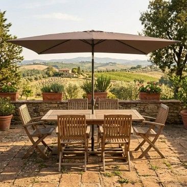 Guarda Sol 2x3m Cinzento DIAM Tubo 38mm