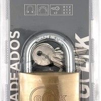 Cadeado Latão 60mm 3 Chaves Cadeado Latão 60mm 3 Chaves