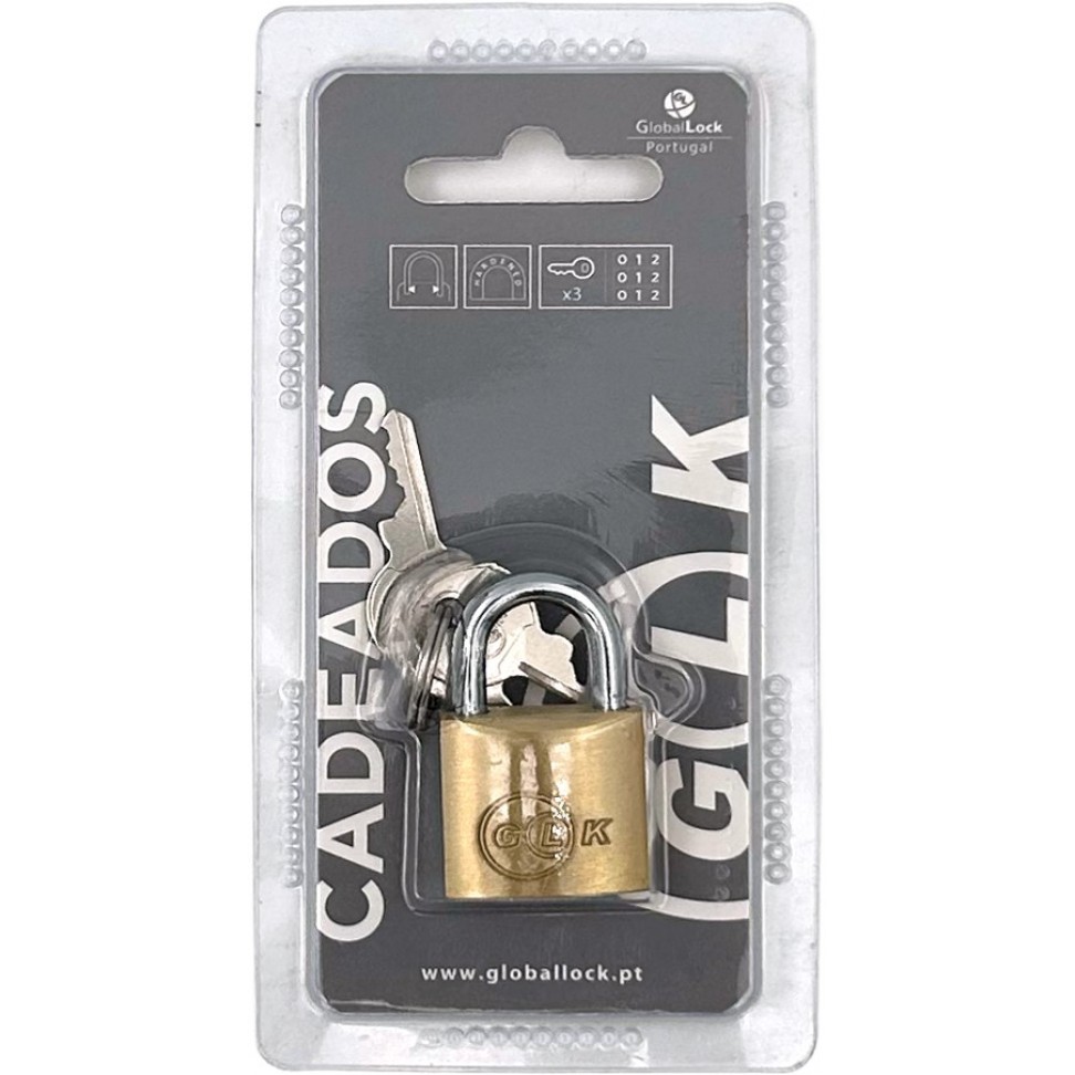 Cadeado Lat�o 25mm 3 Chaves
