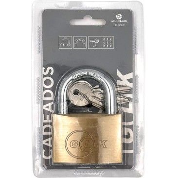 Cadeado Latão 60mm 3 Chaves Cadeado Latão 60mm 3 Chaves