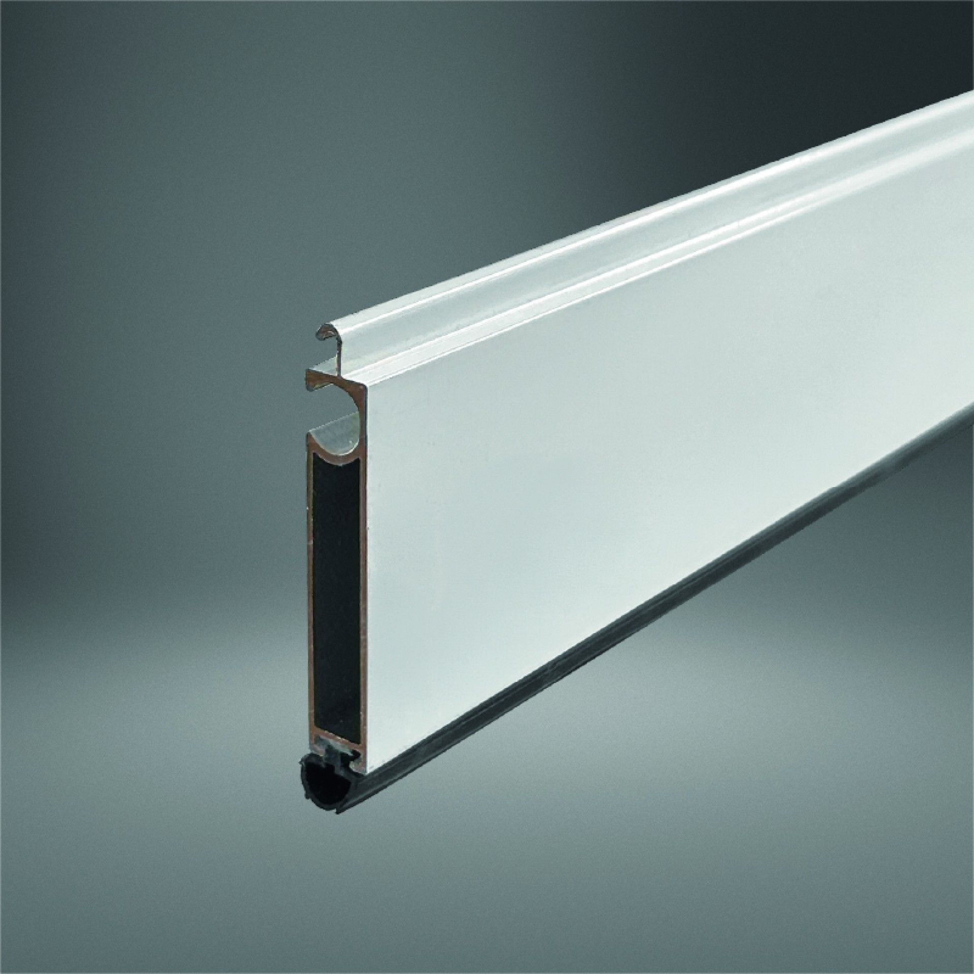 Régua Terminal Alumínio P/Estore 150cm Branco