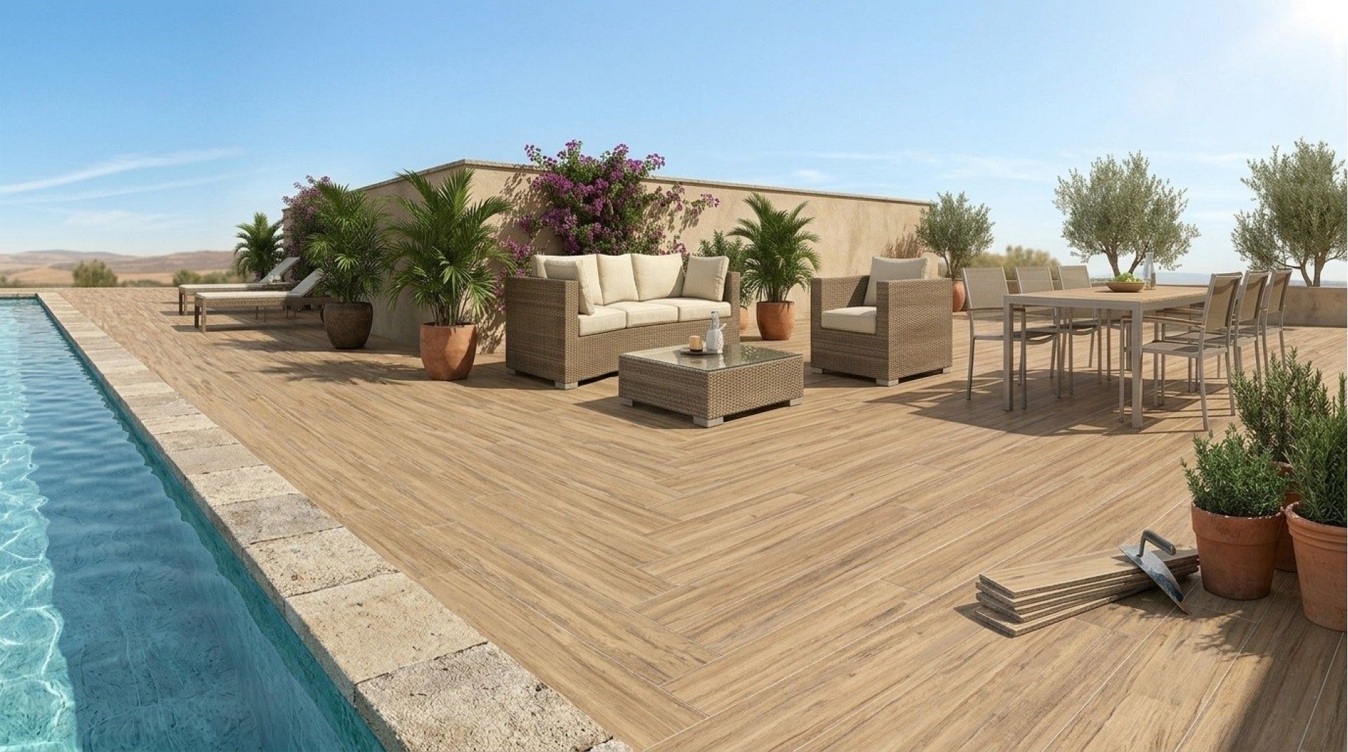 Porcelânico Spania Natural MT 15x90 cx.1,215m2