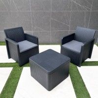 Conjunto Nassau Tete a Tete Storage 2 lugares Conjunto Nassau Tete a Tete Storage 2 lugares