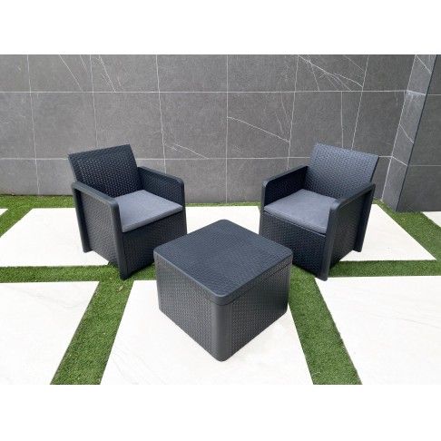 Conjunto Nassau Tete a Tete Storage 2 lugares Conjunto Nassau Tete a Tete Storage 2 lugares