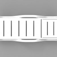 Espreguiçadeira monoblock Branco Espreguiçadeira monoblock Branco