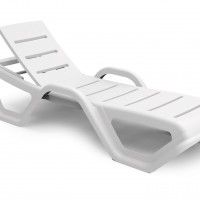 Espreguiçadeira monoblock Branco Espreguiçadeira monoblock Branco
