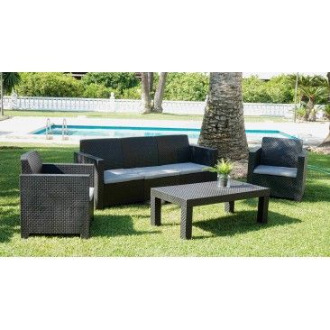 Conjunto Belice Cinzento 5 lugares