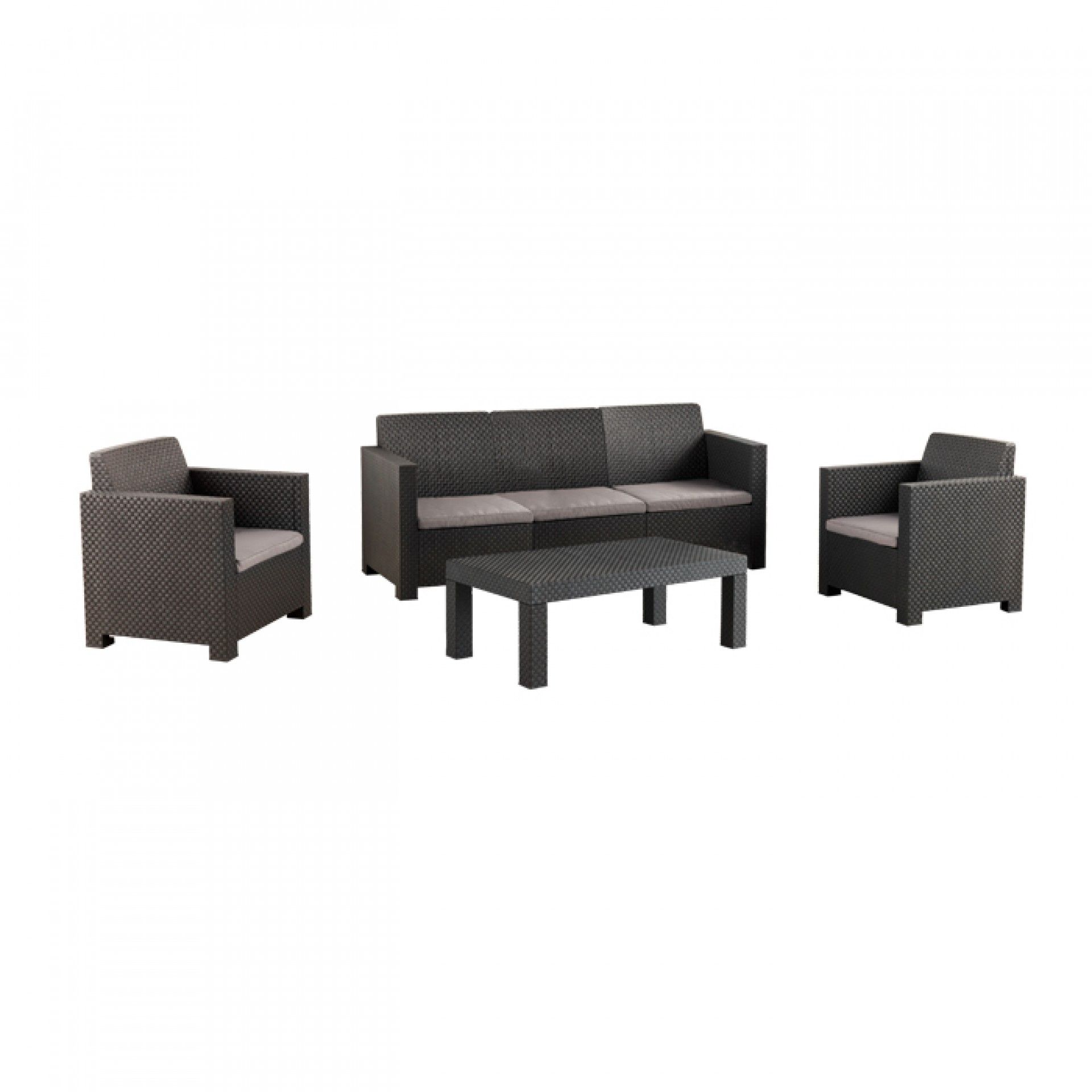 Conjunto Belice Cinzento 5 lugares