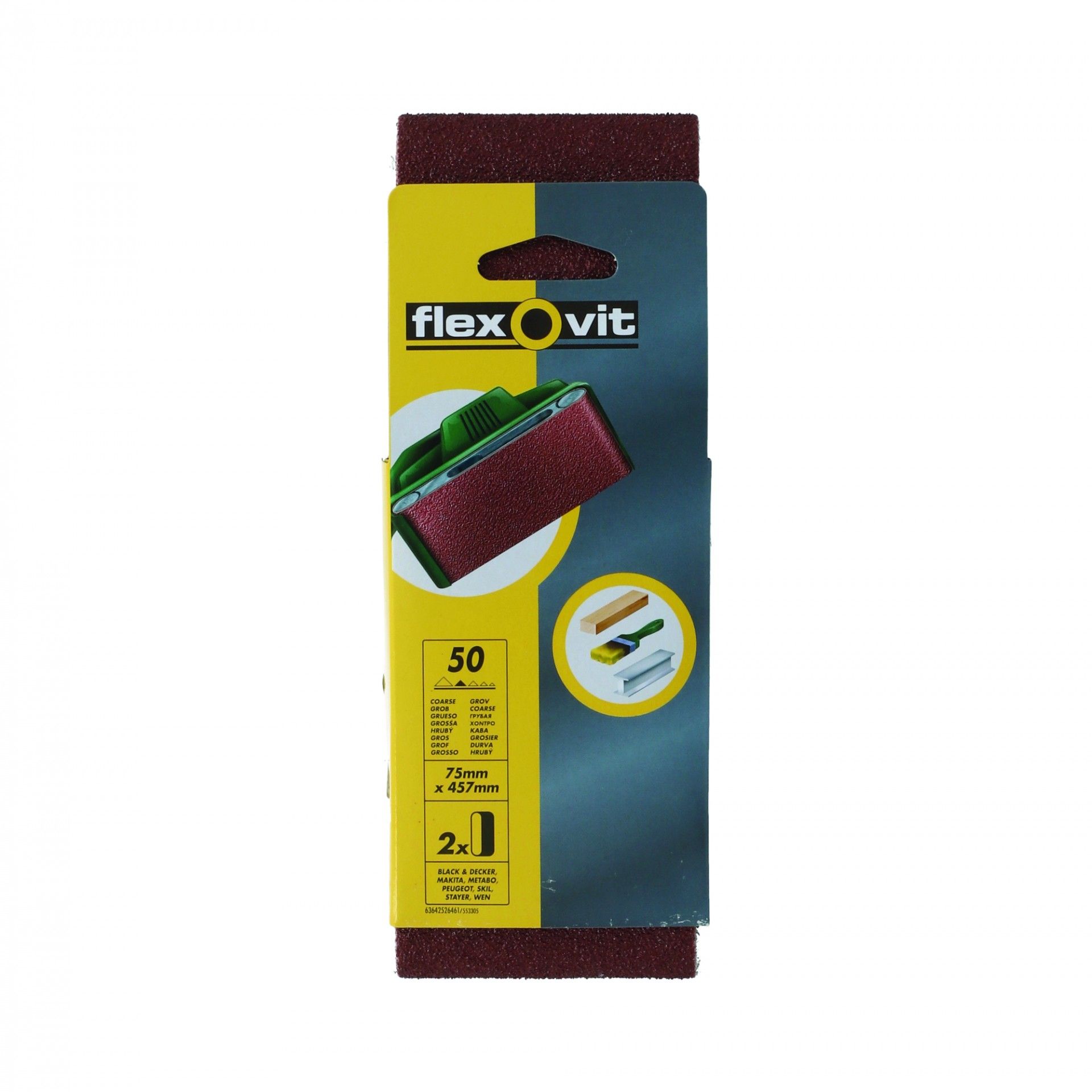 Cinta Lixa Grão 50 75x533mm 2un
