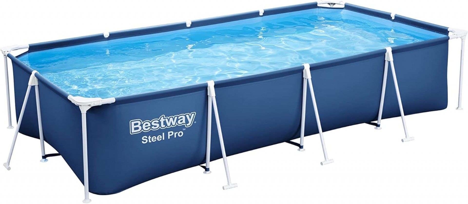Piscina retangular 4x2,11x81cm Steel Pro