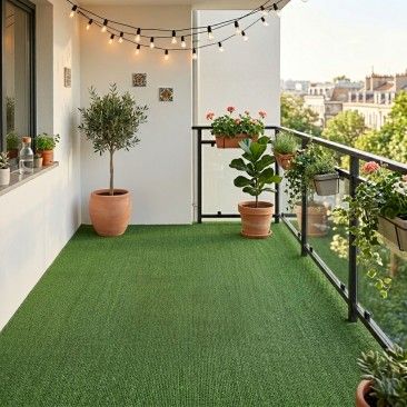 Relva Artificial 7mm 5x1m Verde