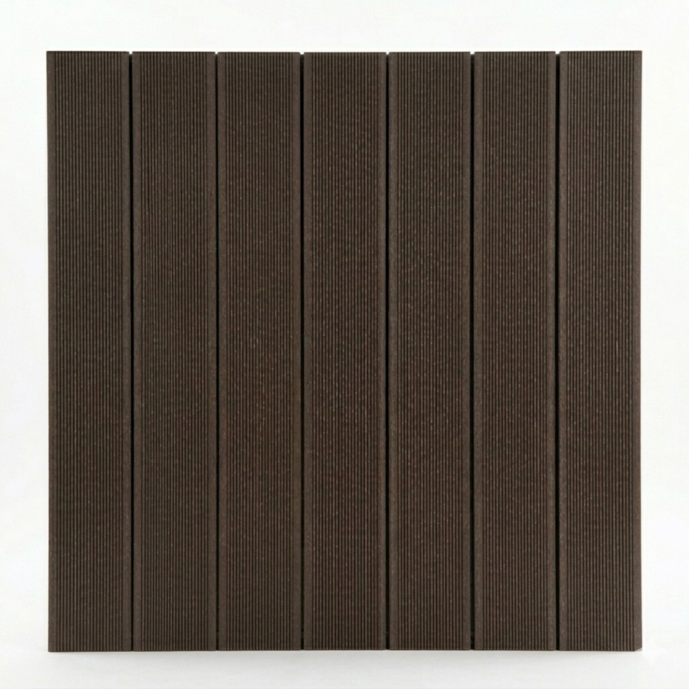 Estrado Deck Comp�sito 100x6x100cm Castanho