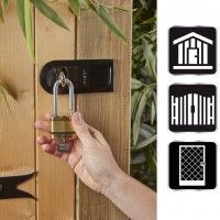 Cadeado Aço Laminado 45mm Ø8mm 4 Chaves Cadeado Aço Laminado 45mm Ø8mm 4 Chaves