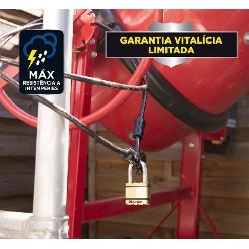 Cadeado Aço Laminado 45mm Ø8mm 4 Chaves Cadeado Aço Laminado 45mm Ø8mm 4 Chaves