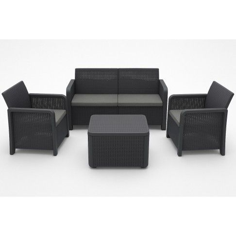 Conjunto Nassau Storage Grafito 4 Lugares Conjunto Nassau Storage Grafito 4 Lugares