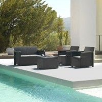 Conjunto Nassau Storage Grafito 4 Lugares Conjunto Nassau Storage Grafito 4 Lugares