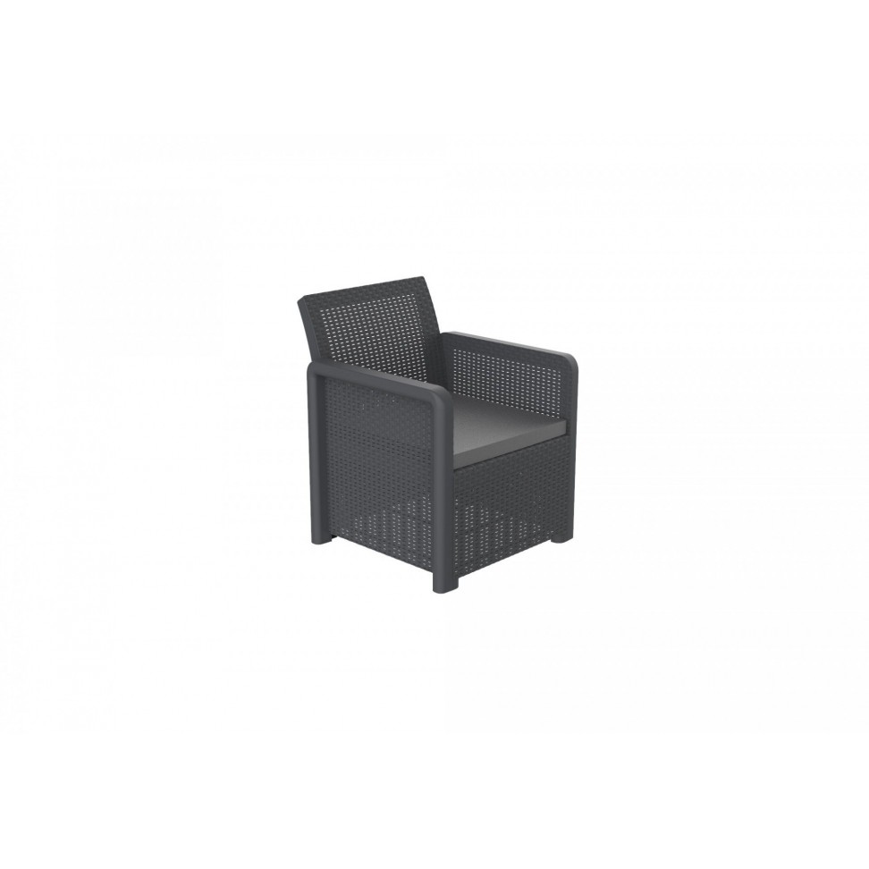 Conjunto Nassau Storage Grafito 4 Lugares