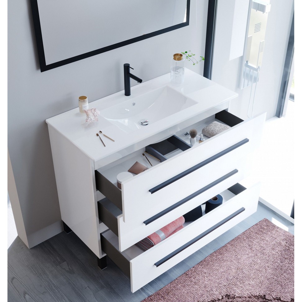 Móvel Puma 81x100x45cm Branco Móvel Puma 81x100x45cm Branco