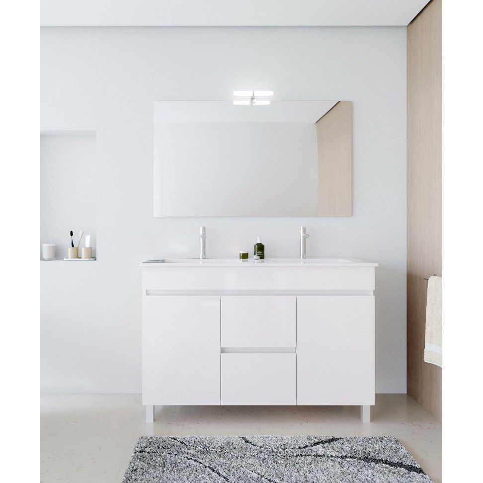 Conjunto Elba (M�vel + Lavat�rio) 120x45x81cm Branco