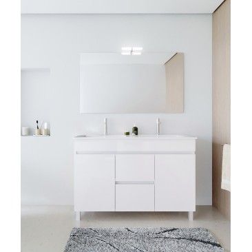 Conjunto Elba (M�vel + Lavat�rio) 120x45x81cm Branco
