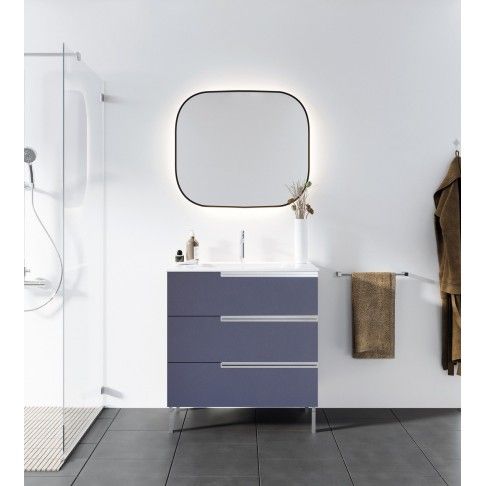 Móvel Unik 85x80x45cm, Azul Mate Móvel Unik 85x80x45cm, Azul Mate