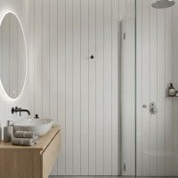 Lambrim PVC Branco 2700x200x6mm Cx.5,4m2