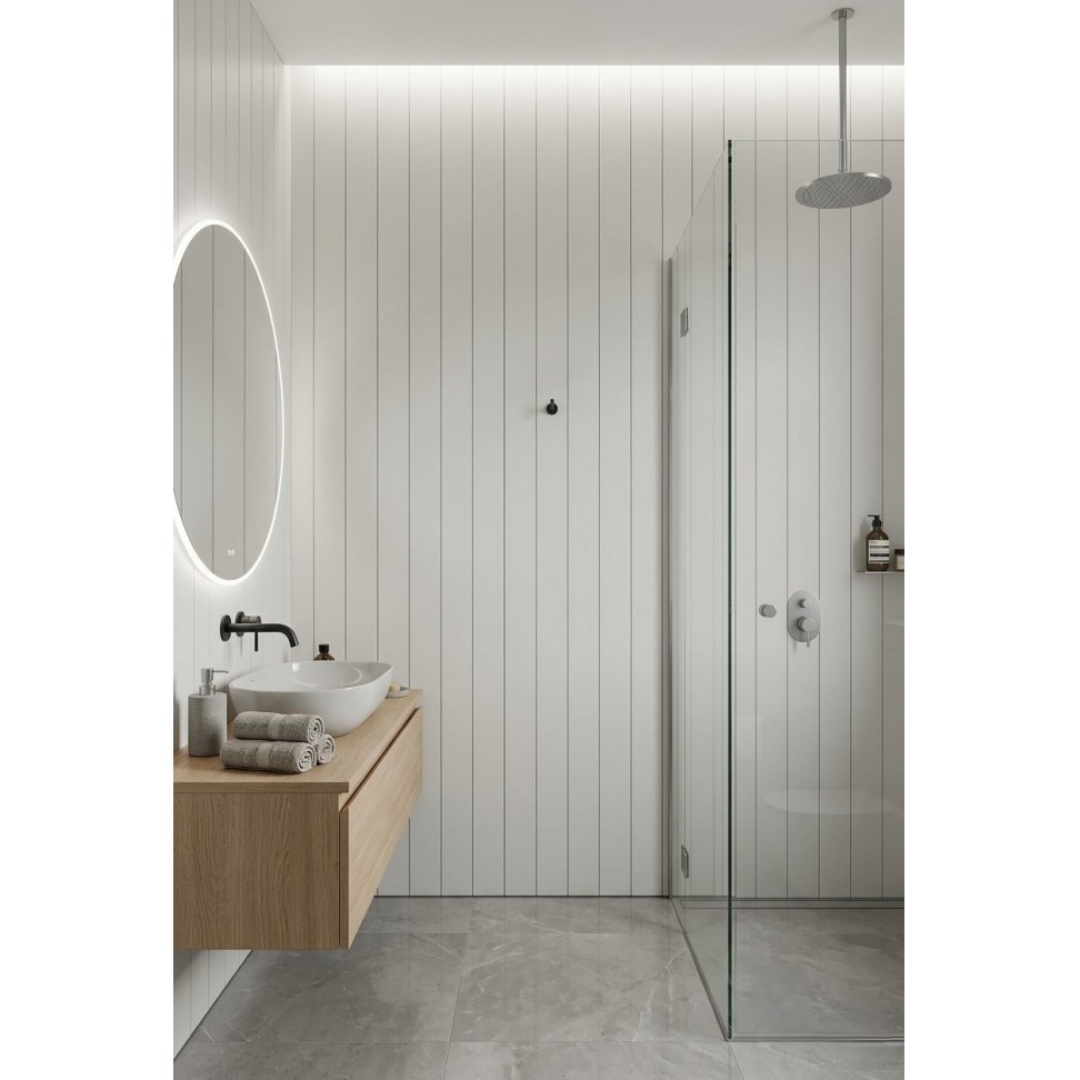 Lambrim PVC Branco 2700x200x6mm Cx.5,4m2