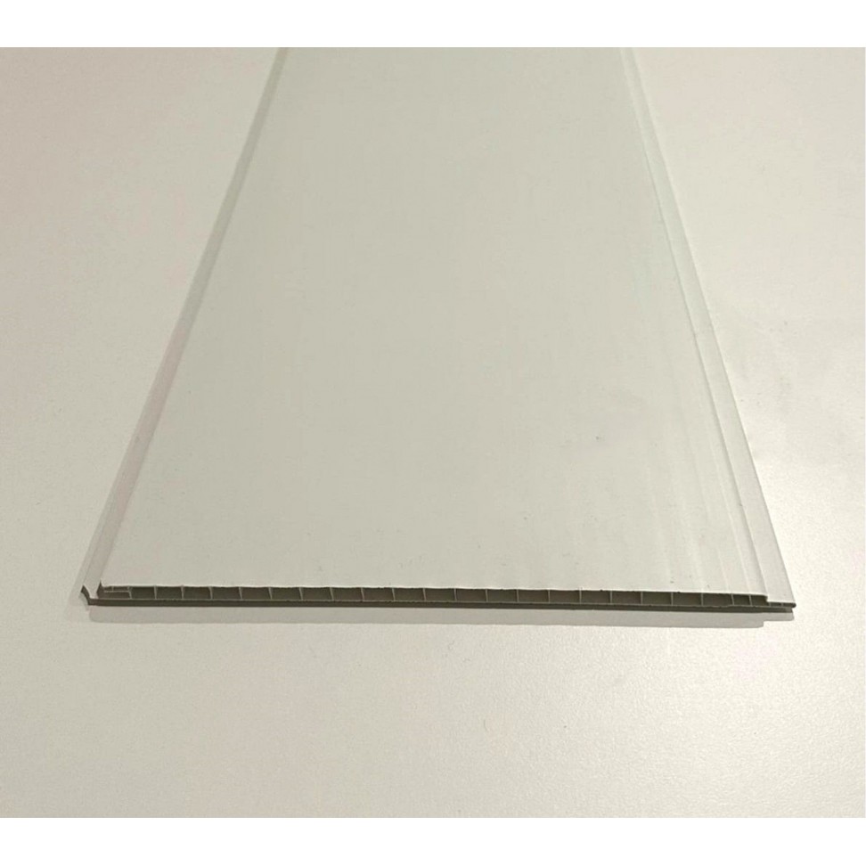 Lambrim PVC Branco 2700x200x6mm Cx.5,4m2