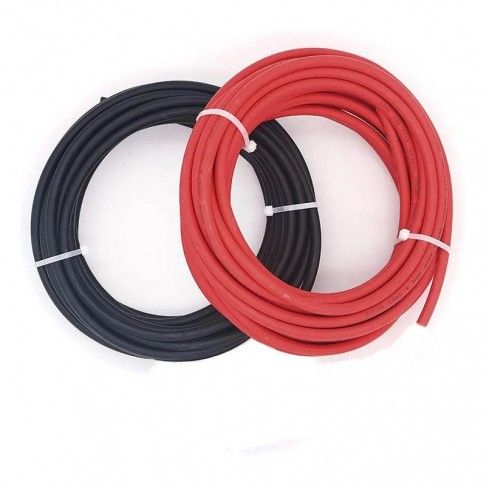 Cabo Solar 6mm Vermelho 1m Cabo Solar 6mm Vermelho 1m