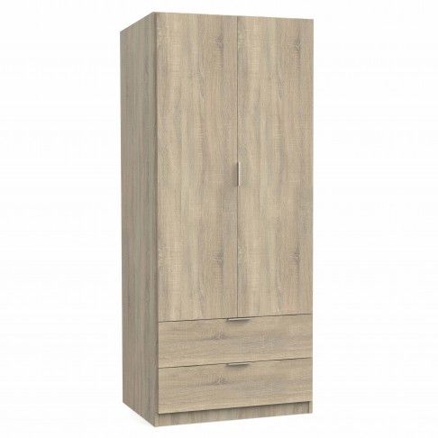 Roupeiro Dublin 180x74x50cm Carvalho Roupeiro Dublin 180x74x50cm Carvalho