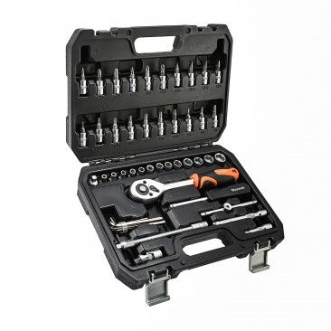 Mala com Chaves de Roquete 1/4" e 3/8" 49un Mala com Chaves de Roquete 1/4" e 3/8" 49un