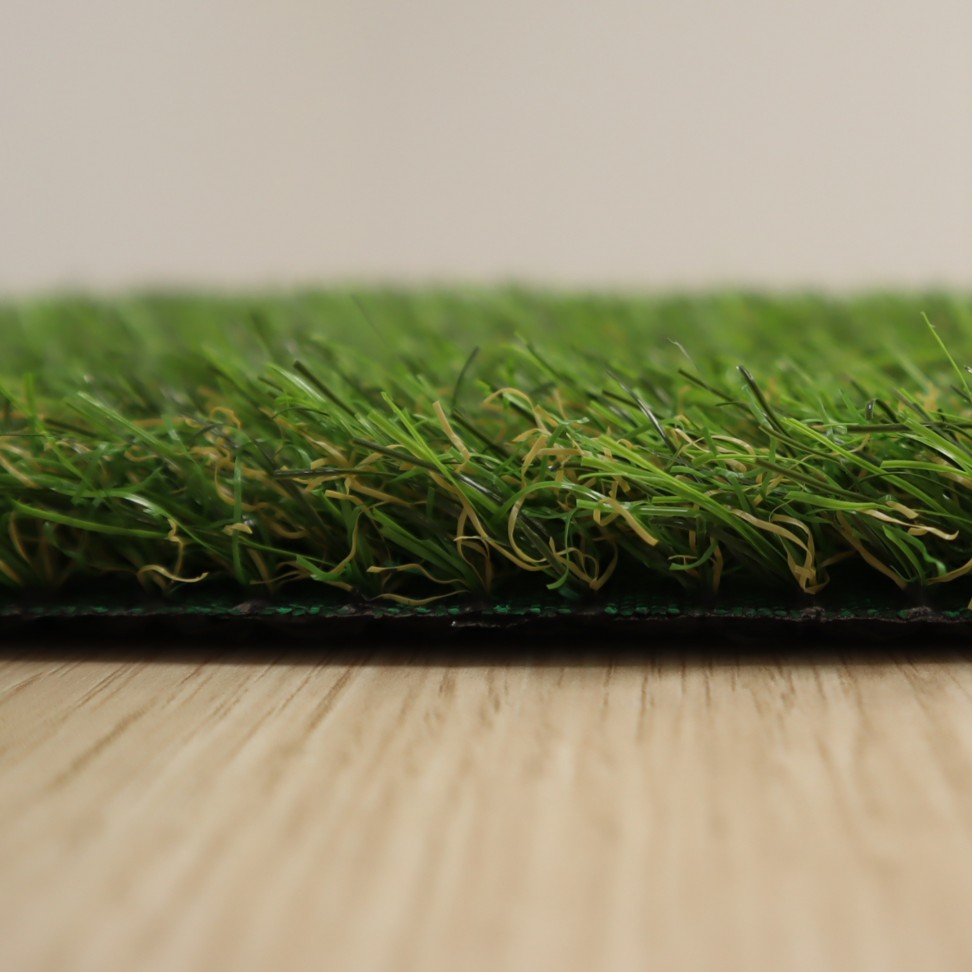Relva artificial 35mm verde/castanho Spine rolo 1x5m